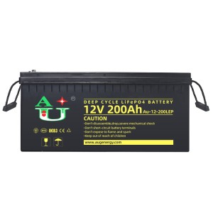 AU12200LC ABS 12V 100Ah LiFePo4 Battery Pack Constant Discharge 100A With Smart BMS