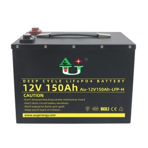 AU12150LA Metal LiFePo4 Battery Pack With M8 Screws High Rate 150A / 200A Constant Discharging