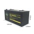 AU24200LA Metal LiFePo4 Battery Pack With M8 Screws High Rate 200A / 300A Constant Discharging Bluetooth Available